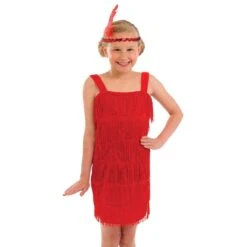 Kids Red Flapper Girl 20's Costume Dress -Angels Face Negozio 03a7a5816b8e0c7fd1fa46cbff9056f95df3f8ea56a7ffd4af9d3846f9253f07