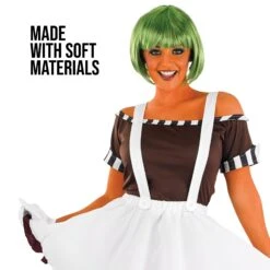 Costume Da Operaio Della Fabbrica Di Cioccolato Con Gonna Donna -Angels Face Negozio 0a2bf91419fd52470fd51ecd67a722649635a7896ab01c3df0e76a9e7bba9c18