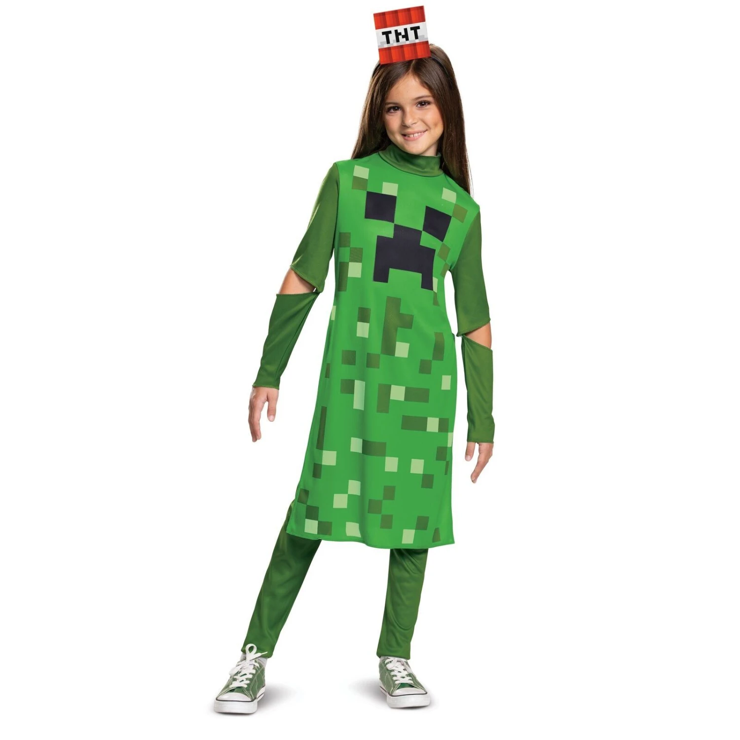 Costume Minecraft Creeper Bambina 4 Costume Minecraft Creeper Bambina - immagine 2