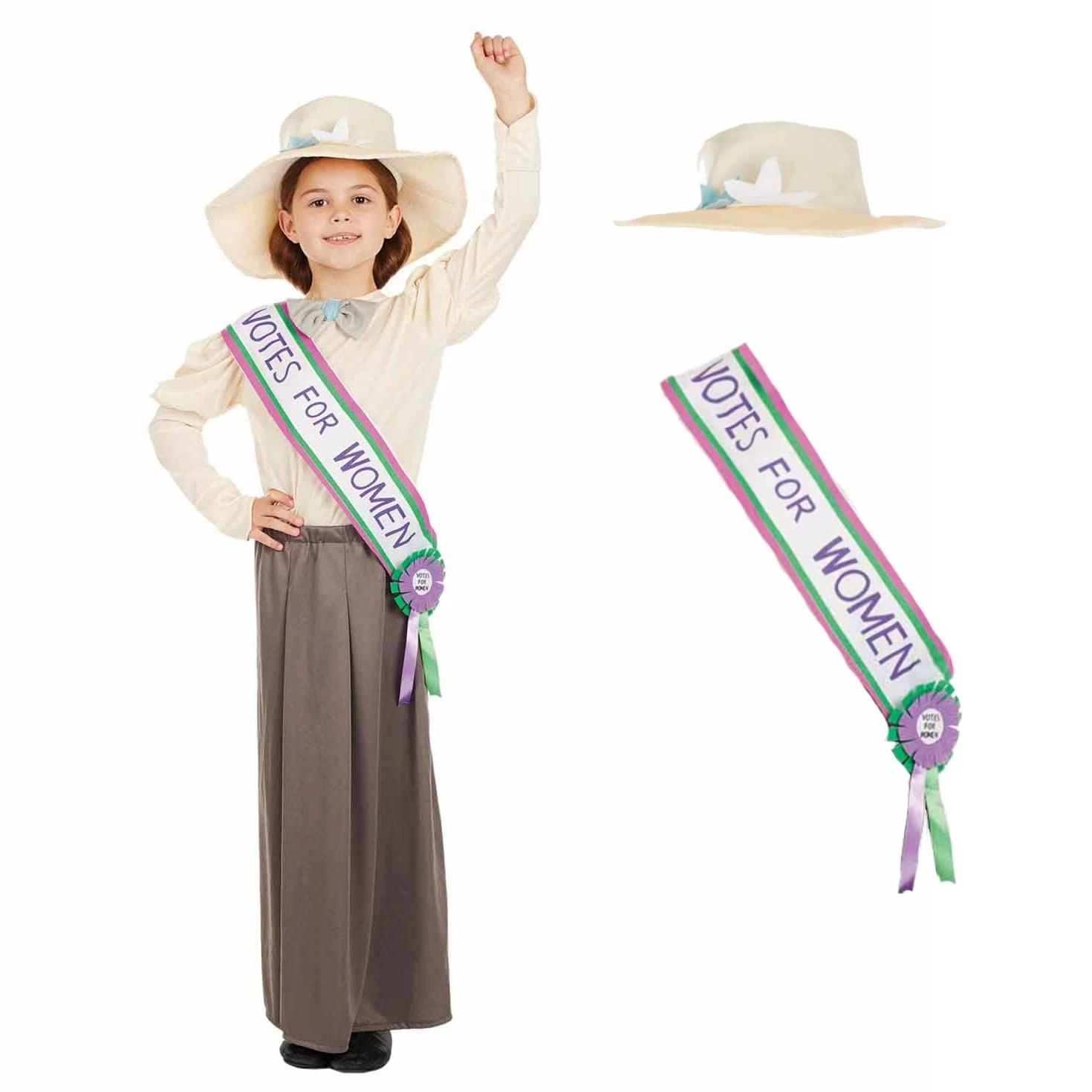 Costume Suffragette Bambina 5 Costume Suffragette Bambina - immagine 3
