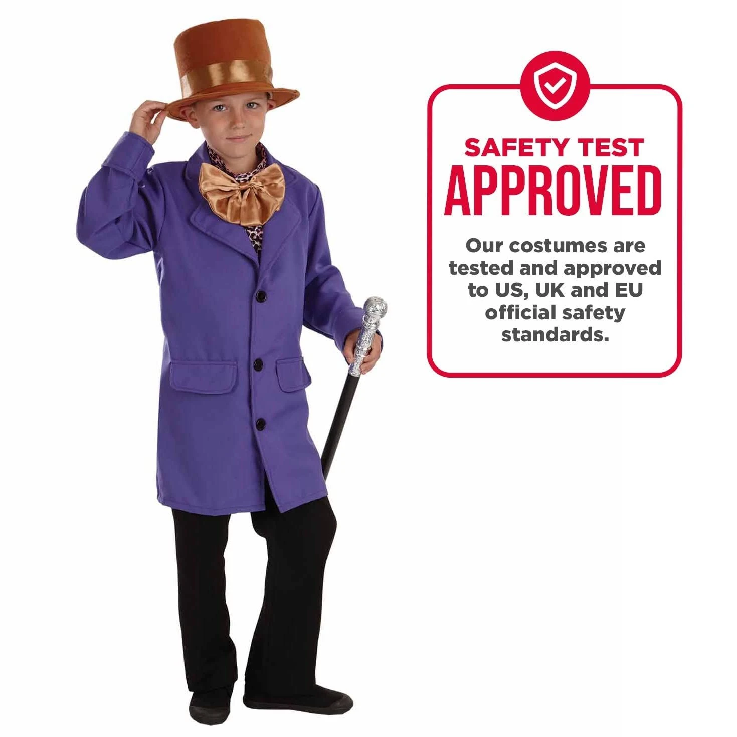 Kids Chocolate Factory Owner Costume 5 Kids Chocolate Factory Owner Costume - immagine 3