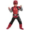 Power Rangers Beast Morphers Red Ranger Beast Morphers Toddler Muscle Jumpsuit Outfit -Angels Face Negozio 13184