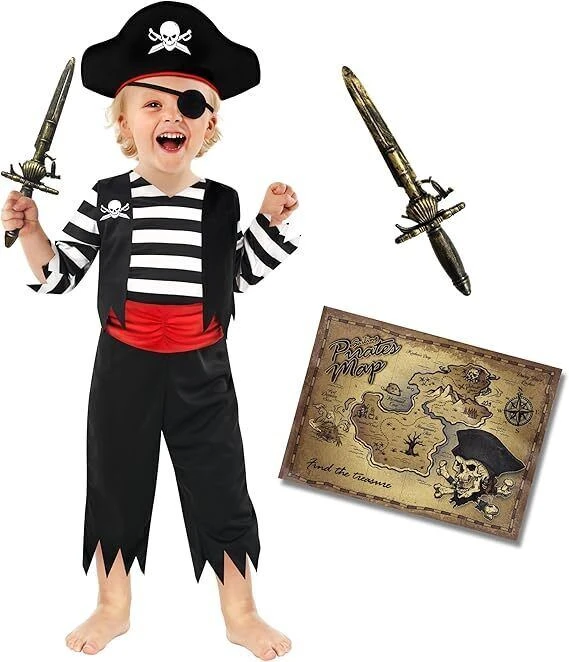 Kids Pirate Captain Toddler Costume 9 Kids Pirate Captain Toddler Costume - immagine 7