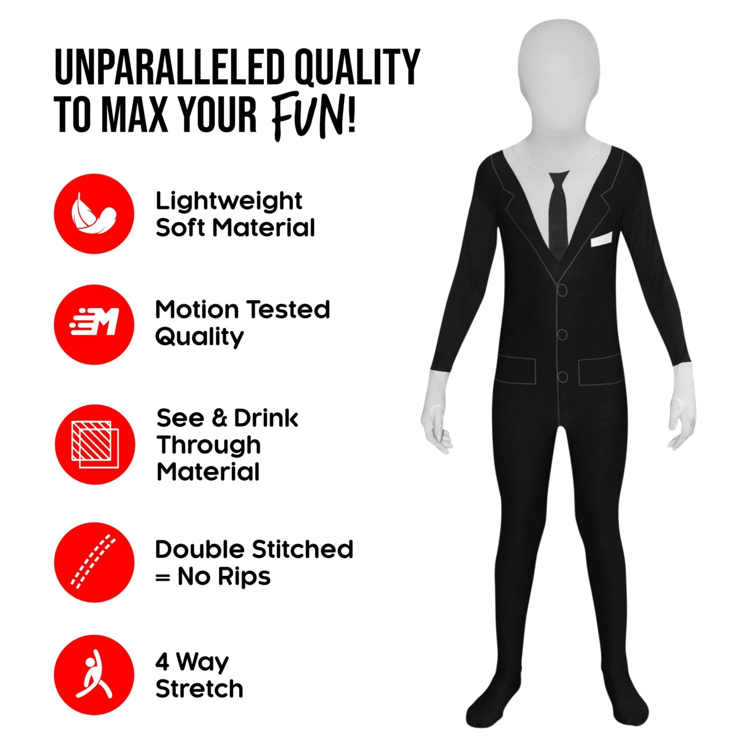 Costume Slenderman Bambini 4 Costume Slenderman Bambini - immagine 2