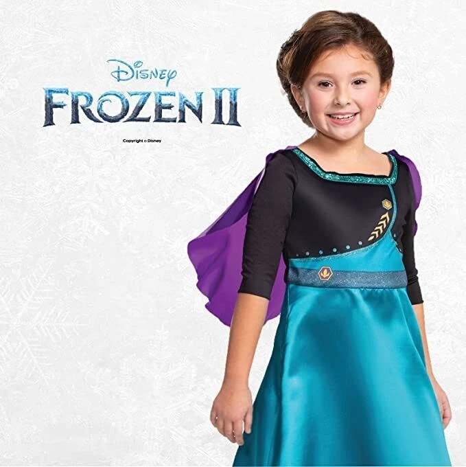 Costume Anna Regina Frozen Standard Bambina 6 Costume Anna Regina Frozen Standard Bambina - immagine 4