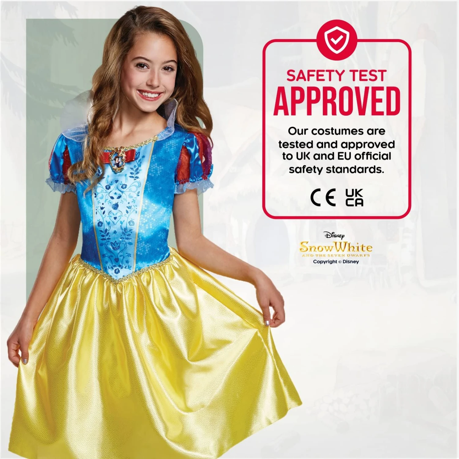 Costume Biancaneve Classico Bambina 7 Costume Biancaneve Classico Bambina - immagine 5