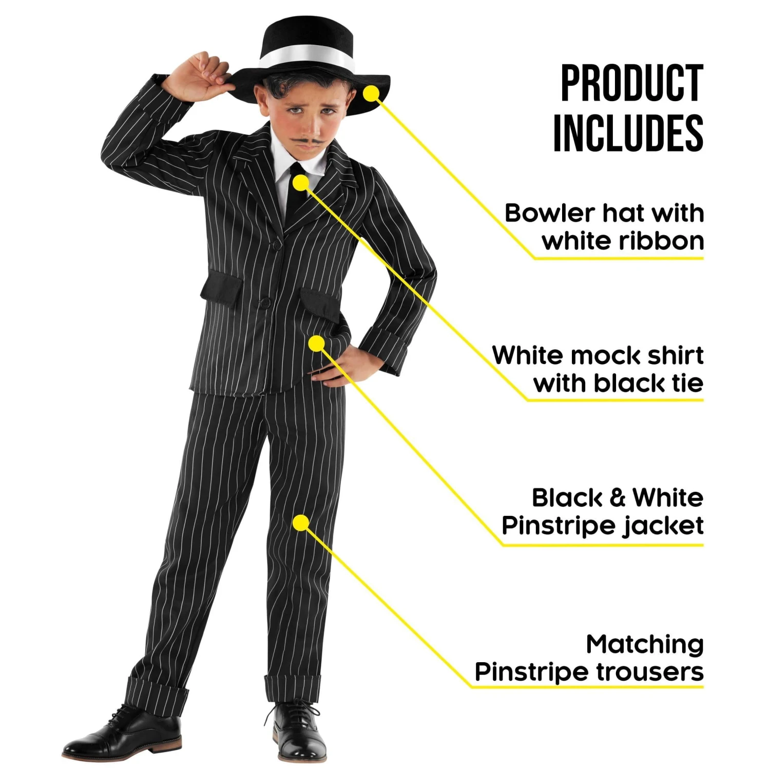 Costume Da Gangster Per Bambino 4 Costume Da Gangster Per Bambino - immagine 2