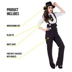 Costume Gangster Donna 10 Costume Gangster Donna -Angels Face Negozio 2c37dd8f0bb97a9e03da22f8196b43872e81002b32f2842963c2da22b208f4aa