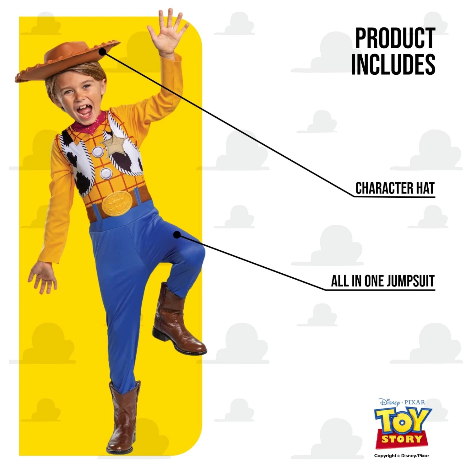 Costume Sceriffo Woody Classico Bambino 4 Costume Sceriffo Woody Classico Bambino - immagine 2