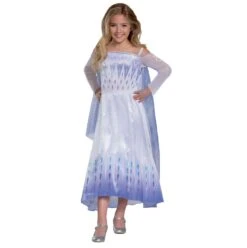 Costume Elsa Regina Frozen 2 Deluxe Bambina