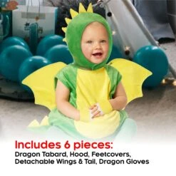 Costume Di Drago Verde Per Bambini Piccoli -Angels Face Negozio 3c891f82d5d650e65ad0d1f94555ff632d43afc129fddaae5ccd228072e4441f