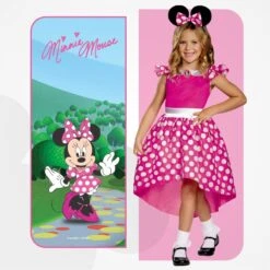 Costume Minnie Classico Rosa Bambina -Angels Face Negozio 466e8f226bbb179211453abbc53d5a12ad0d375f261c0a018d091f052271548d