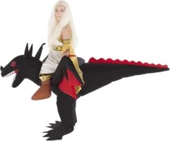 Costume Gonfiabile Drago Nero Cavalcabile Adulti -Angels Face Negozio 51 vrqawmwl. ac sx679