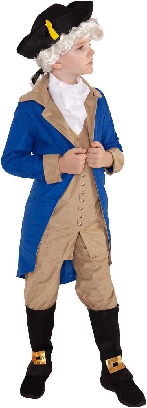 Costume George Washington Bambino 6 Costume George Washington Bambino - immagine 4