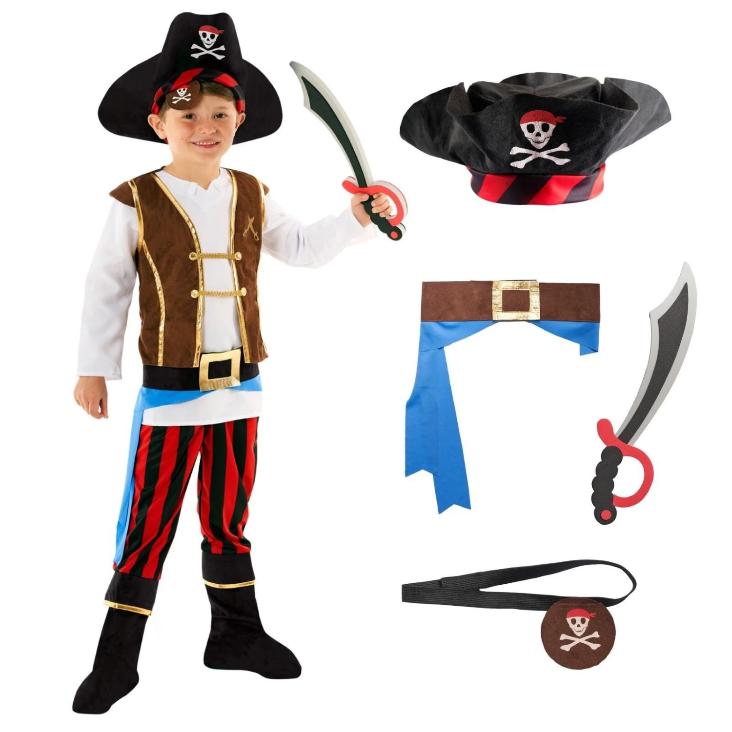 Costume Da Capitano Pirata Per Bambini 7 Costume Da Capitano Pirata Per Bambini - immagine 5