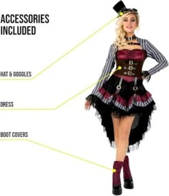 Vestito Steampunk Donna -Angels Face Negozio 613sarsrrbl. ac sx679