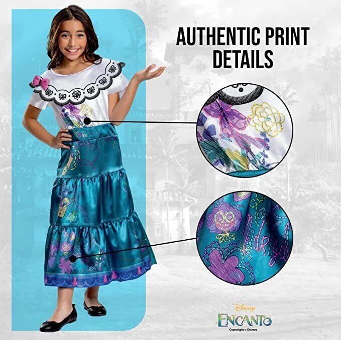 Vestito Mirabel Encanto Bambina Deluxe 4 Vestito Mirabel Encanto Bambina Deluxe - immagine 2