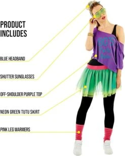 Costume Anni 80 Donna -Angels Face Negozio 61bbuisv2fl. ac sx679