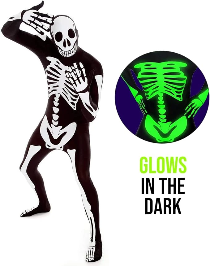 Morphsuit Scheletrico Illuminato 6 Morphsuit Scheletrico Illuminato - immagine 4
