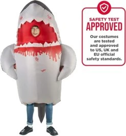 Costume Gonfiabile Squalo Bambino -Angels Face Negozio 61snegr6azl. ac sx569