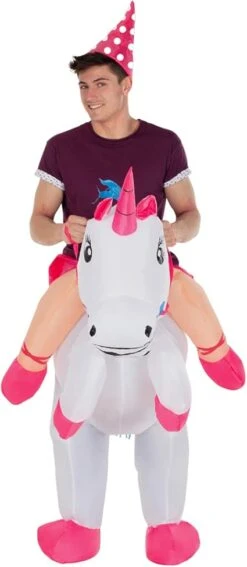 Costume Gonfiabile Unicorno Cavalcabile Adulto -Angels Face Negozio 61wj3xi267l. ac sx425