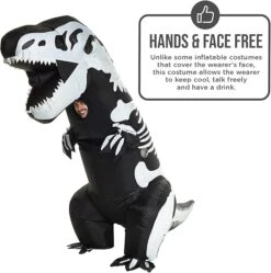 Costume Gonfiabile T-Rex Adulti -Angels Face Negozio 61wpve ok0l. ac sx679