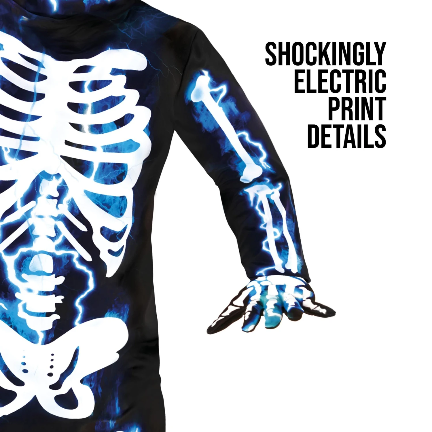 Costume Da Scheletro Elettrico Per Bambini 5 Costume Da Scheletro Elettrico Per Bambini - immagine 3