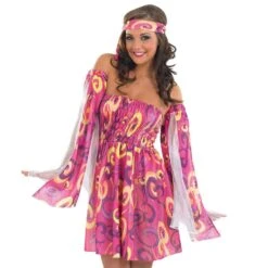 Costume Hippie Donna -Angels Face Negozio 70ca611426518638eb8509f9c74268f28d4a92b6653f7c413ecf113328d11097