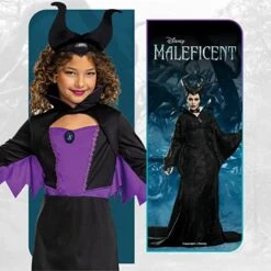 Kids Disney Maleficent Classic Costume -Angels Face Negozio 71 ssltzkbl. ac ux679
