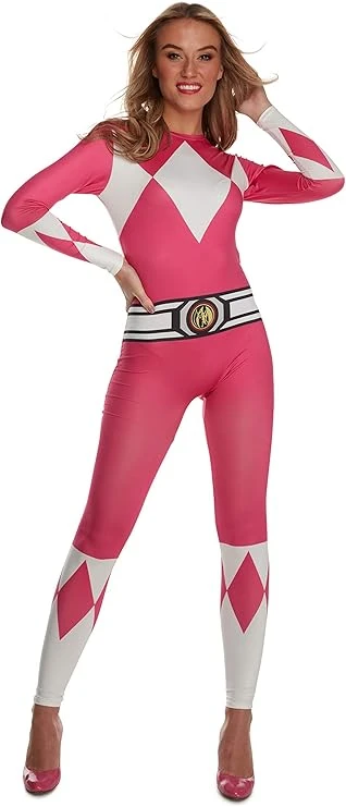 Costume Power Ranger Rosa Adulto 6 Costume Power Ranger Rosa Adulto - immagine 4