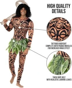 Costume Eroe Polinesiano Per Uomo -Angels Face Negozio 71exkqlfwtl. ac sx679