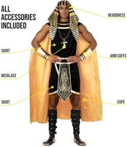 Mens Egyptian Pharaoh Costume -Angels Face Negozio 71hqzfq3x7l. ac sx679