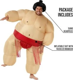 Costume Gonfiabile Da Lottatore Di Sumo Per Uomo -Angels Face Negozio 71n dumf0el. ac sx569