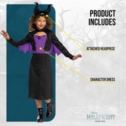 Kids Disney Maleficent Classic Costume -Angels Face Negozio 71ppewzzvjl. ac ux679
