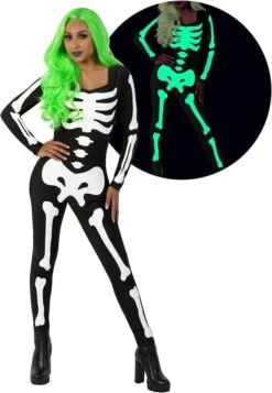 Tutina Scheletro Fosforescente Donna 10 Tutina Scheletro Fosforescente Donna -Angels Face Negozio 71s0rh7s cl. ac sx679