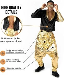 Costume Da Rapper Anni '90 Per Uomo -Angels Face Negozio 71wdrdzxt0l. ac sx679