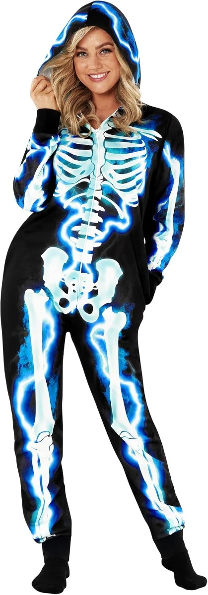 Abito Da Scheletro Elettrico Per Le Donne 5 Abito Da Scheletro Elettrico Per Le Donne - immagine 3