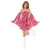 Womens 60s Pink Swirl Dress Costume -Angels Face Negozio 77ea92f0d2e2a8274a47e83b9c2aa4c79c57a3877e947a2016754db85d928e88