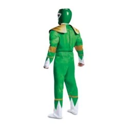 Costume Power Ranger Verde Muscoloso Adulti 8 Costume Power Ranger Verde Muscoloso Adulti -Angels Face Negozio 79736 back