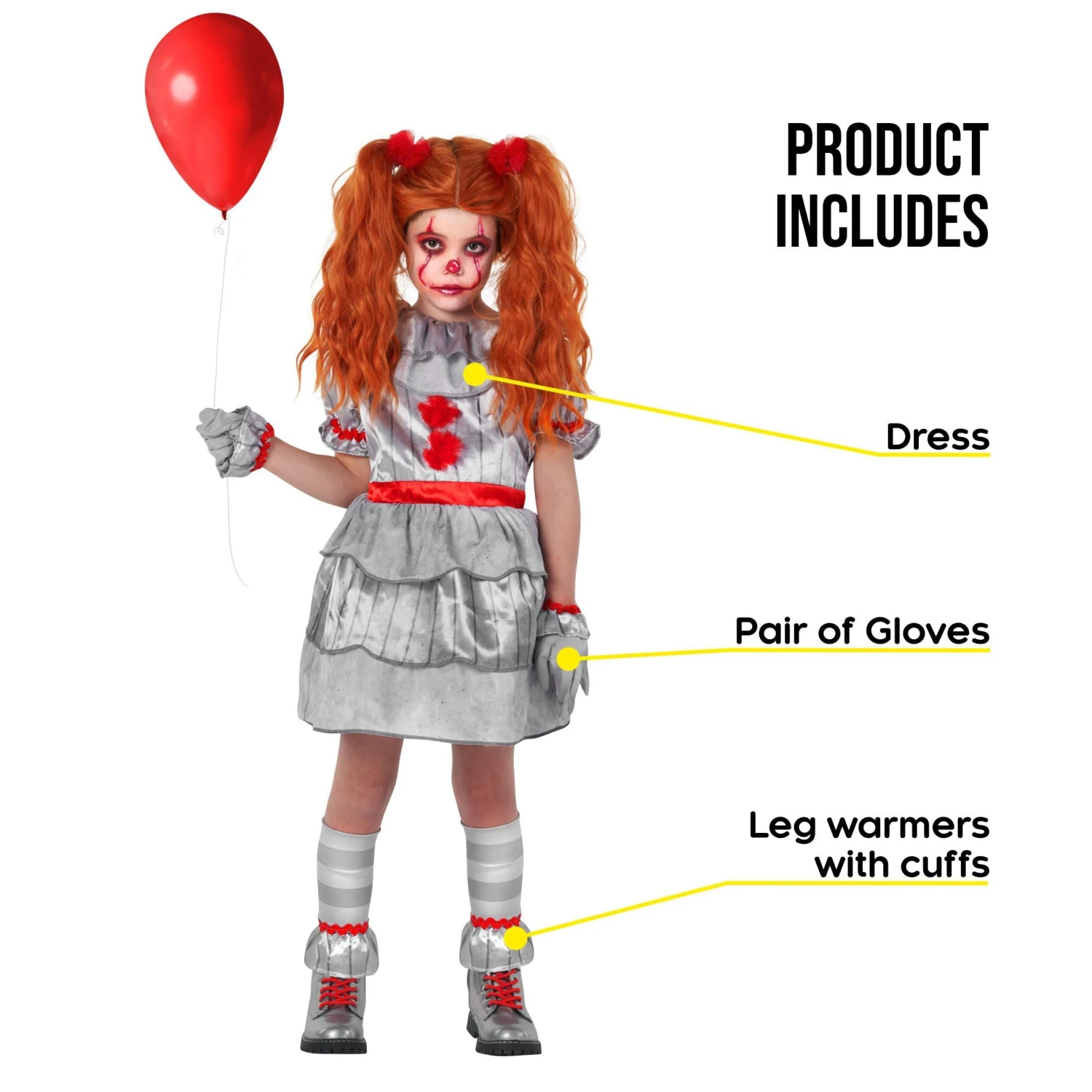 Inquietante Costume Da Clown Per Bambini 4 Inquietante Costume Da Clown Per Bambini - immagine 2