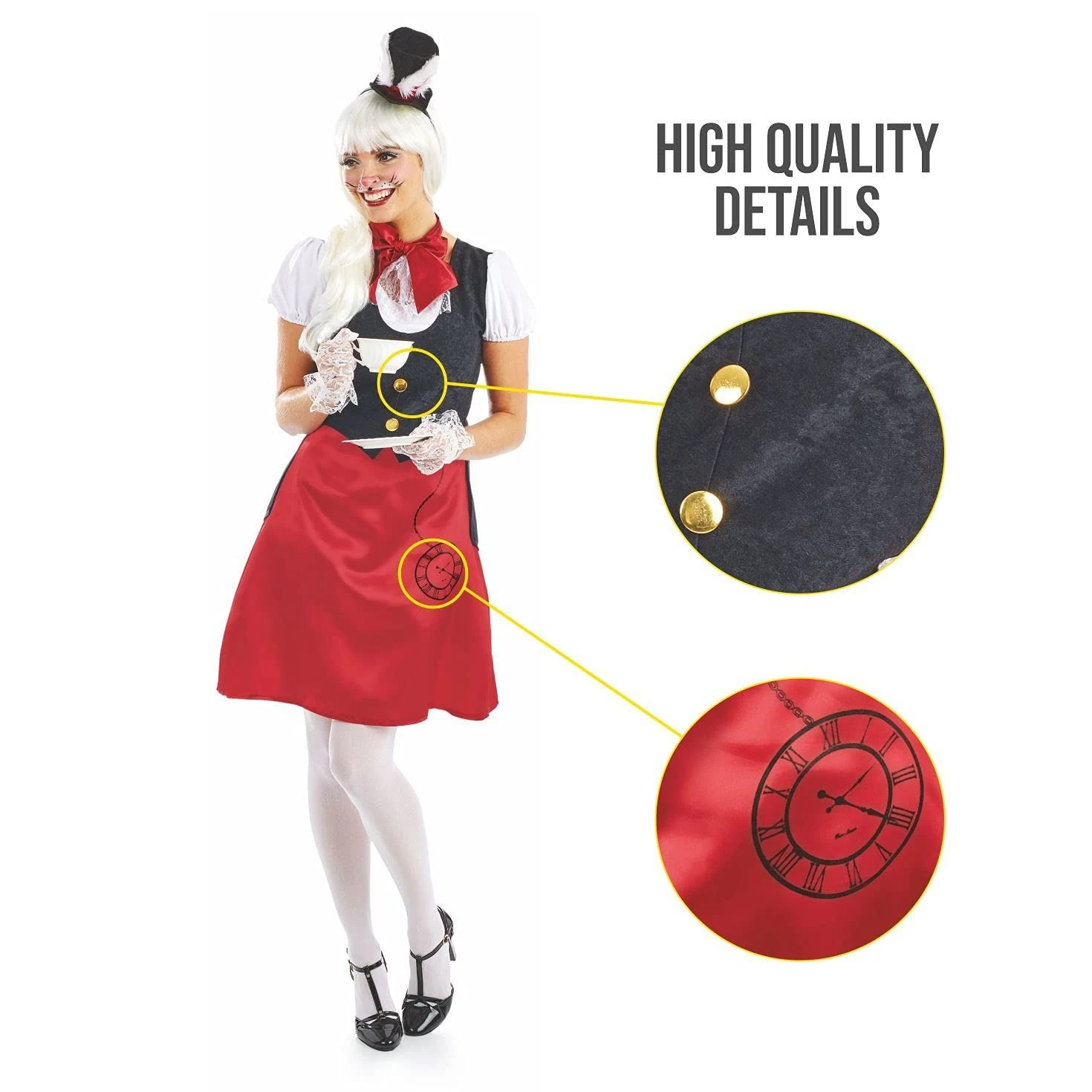 Costume Bianconiglio Donna 5 Costume Bianconiglio Donna - immagine 3