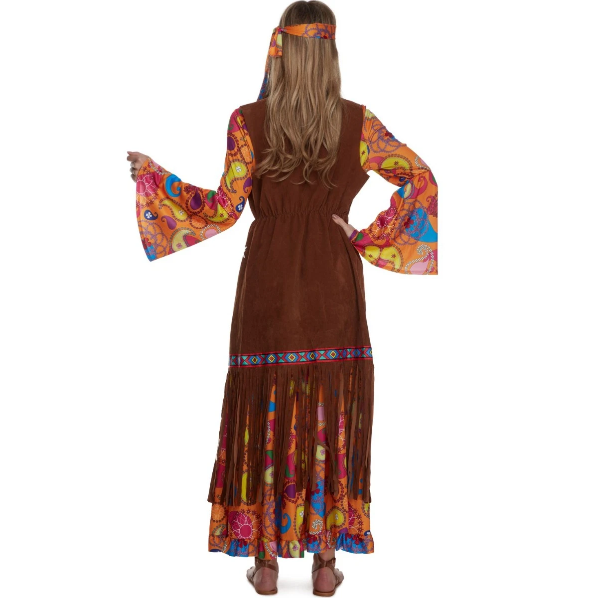 Costume Lungo Hippie Donna 8 Costume Lungo Hippie Donna - immagine 6