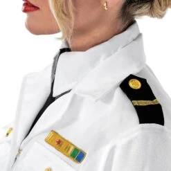 Womens White Navy Officer Costume -Angels Face Negozio 82b3602587f81e502271c37fdd05515466c4e490969e7483048e510b4e078da5