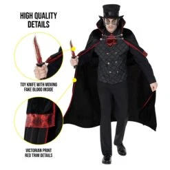 Men's Jack The Ripper Costume -Angels Face Negozio 887513098997.pt02