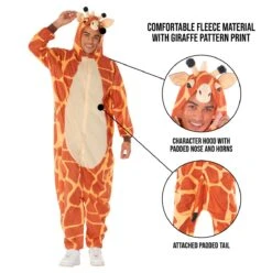Mens Giraffe Onesie Costume -Angels Face Negozio 887513099437.pt01