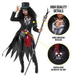 Womens Voodoo Priestess Costume -Angels Face Negozio 887513099468.pt02