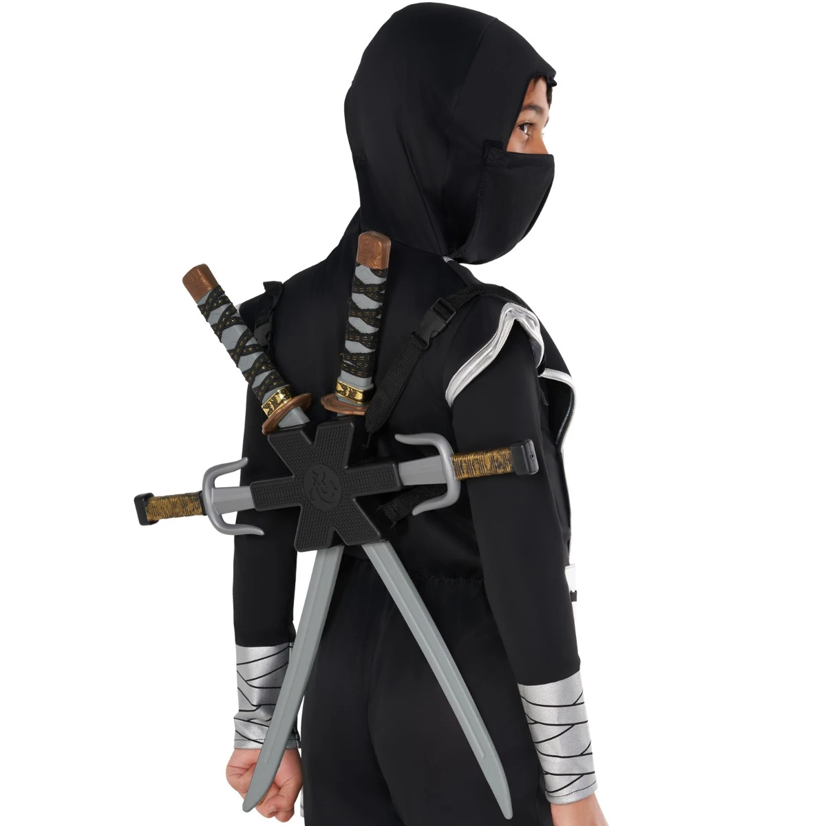Kids Silver Dragon Ninja Costume 8 Kids Silver Dragon Ninja Costume - immagine 6