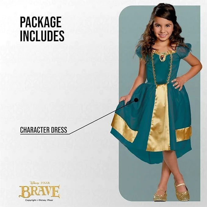 Costume Merida Classico Bambina 4 Costume Merida Classico Bambina - immagine 2