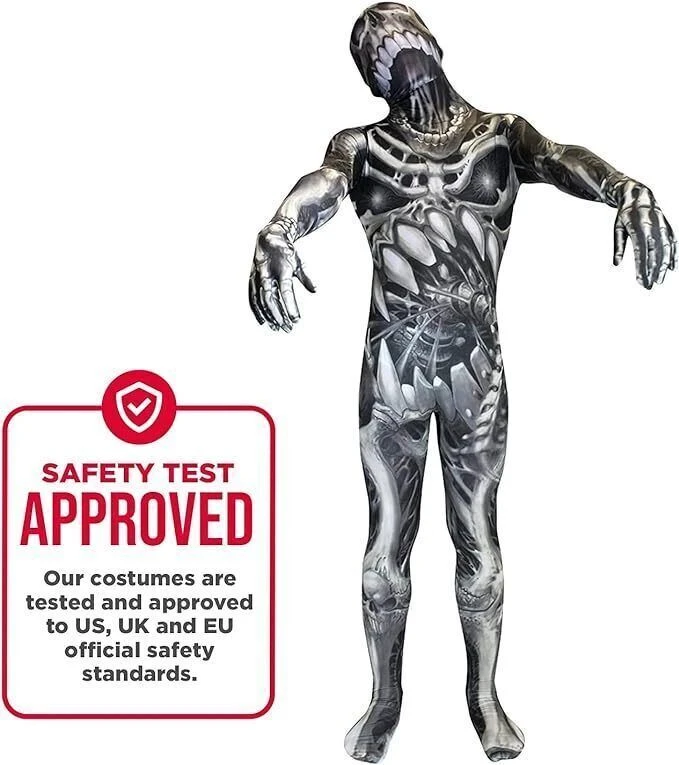 Costume Teschio Scheletro Bambini 4 Costume Teschio Scheletro Bambini - immagine 2