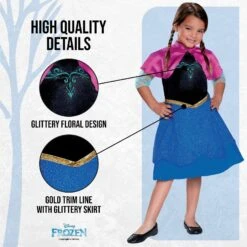 Costume Anna Viandante Frozen Standard Bambina -Angels Face Negozio a37ac40cf69c8c4ffebd170817613d6cd9278b63480b14ca21576ba0a2d9d73b